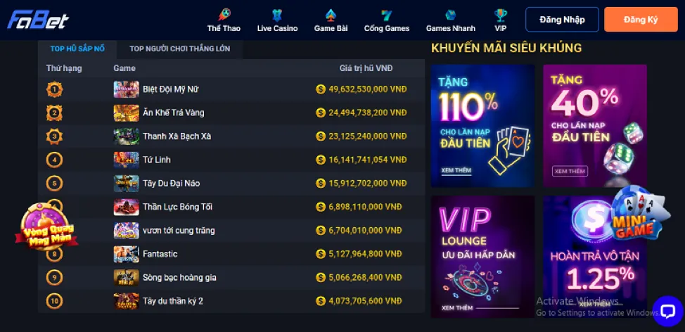 Ứng Dụng Di Động go8105 Đăng Nhập